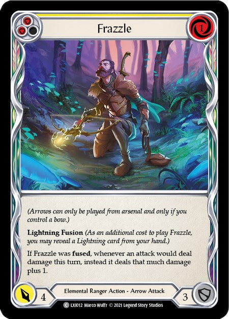 Flesh and Blood TCG | Frazzle (Yellow) [LXI012] (Tales of Aria Lexi Blitz Deck)  1st Edition Normal | The Nerd Merchant
