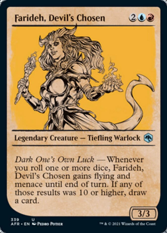 Magic | Farideh, Devil's Chosen (Showcase) [Dungeons & Dragons: Adventures in the Forgotten Realms] | The Nerd Merchant