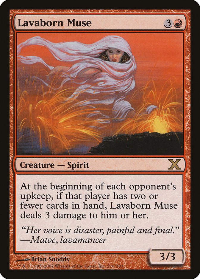 Magic | Lavaborn Muse [Tenth Edition] | The Nerd Merchant