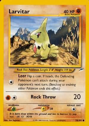Pokemon | Larvitar (70/105) [Neo Destiny Unlimited] | The Nerd Merchant