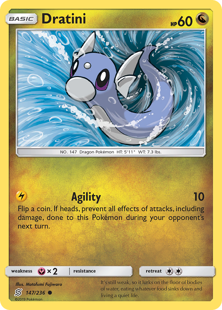Pokemon | Dratini (147/236) [Sun & Moon: Unified Minds] | The Nerd Merchant