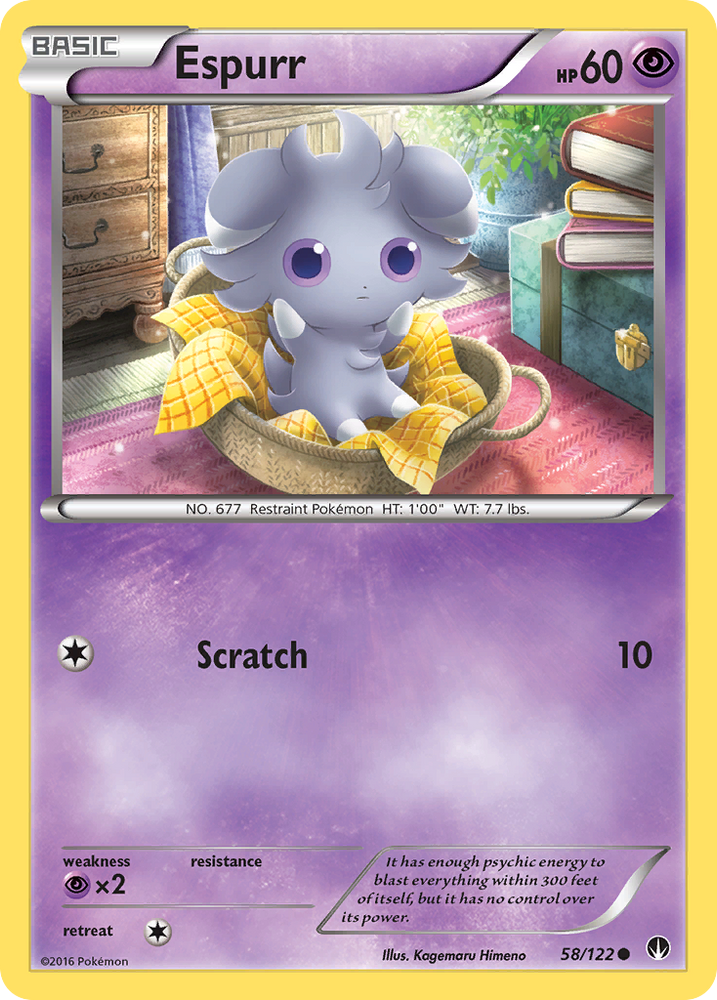 Pokemon | Espurr (58/122) [XY: BREAKpoint] | The Nerd Merchant