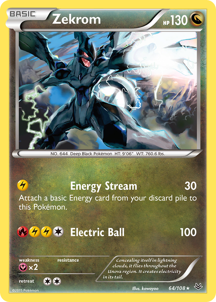 Pokemon | Zekrom (64/108) [XY: Roaring Skies] | The Nerd Merchant