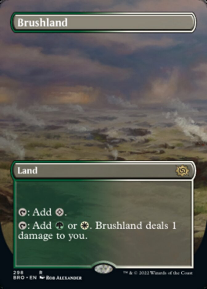 Magic | Brushland (Borderless Alternate Art) [The Brothers' War] | The Nerd Merchant