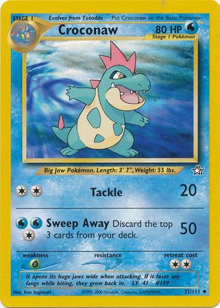 Pokemon | Croconaw (32/111) [Neo Genesis Unlimited] | The Nerd Merchant