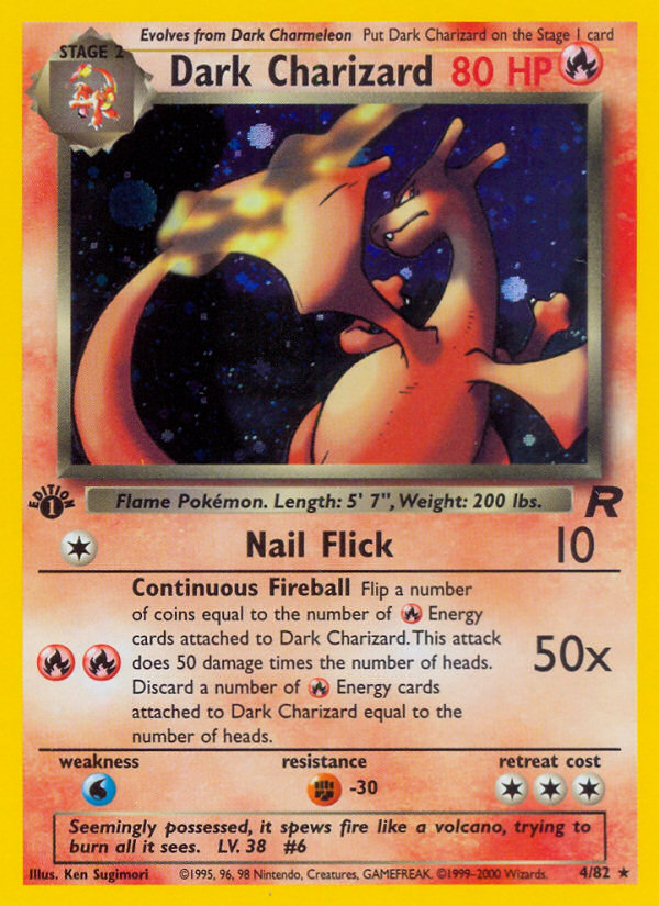Pokemon | Dark Charizard (4/82) [Team Rocket 1st Edition] | The Nerd Merchant