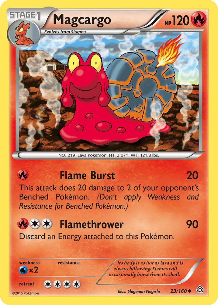 Pokemon | Magcargo (23/160) [XY: Primal Clash] | The Nerd Merchant