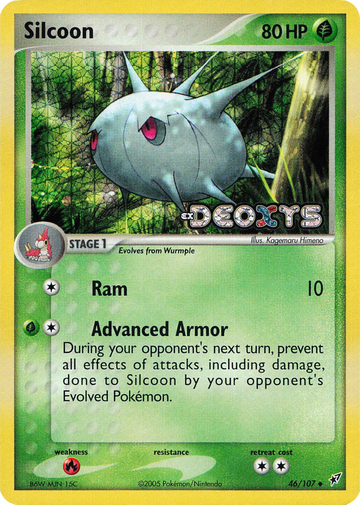 Pokemon | Silcoon (46/107) (Stamped) [EX: Deoxys] | The Nerd Merchant