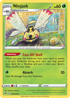 Pokemon | Ninjask (014/185) [Sword & Shield: Vivid Voltage] | The Nerd Merchant