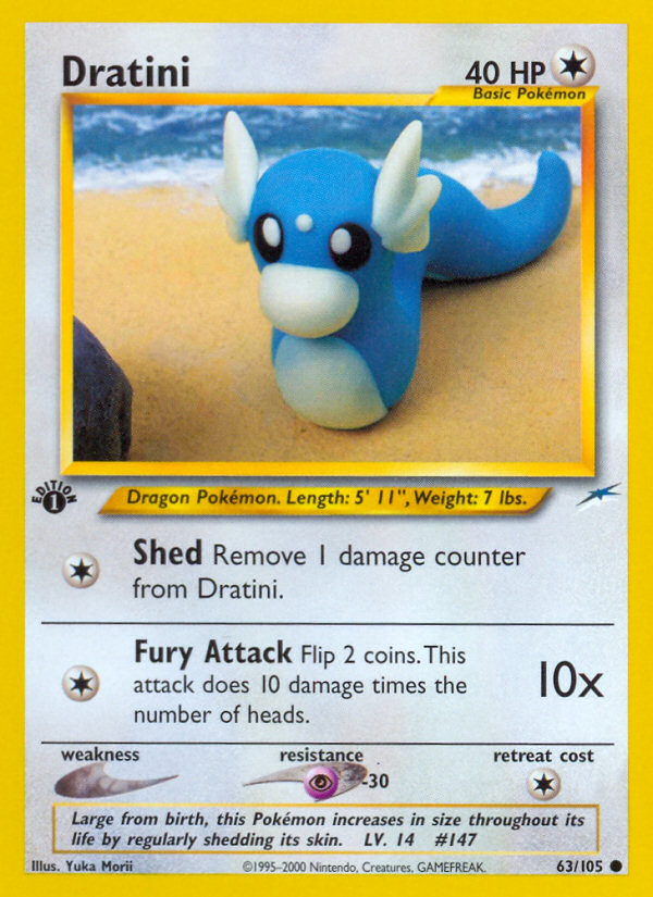 Pokemon | Dratini (63/105) [Neo Destiny 1st Edition] | The Nerd Merchant