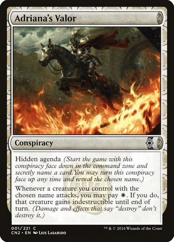 Magic | Adriana's Valor [Conspiracy: Take the Crown] | The Nerd Merchant
