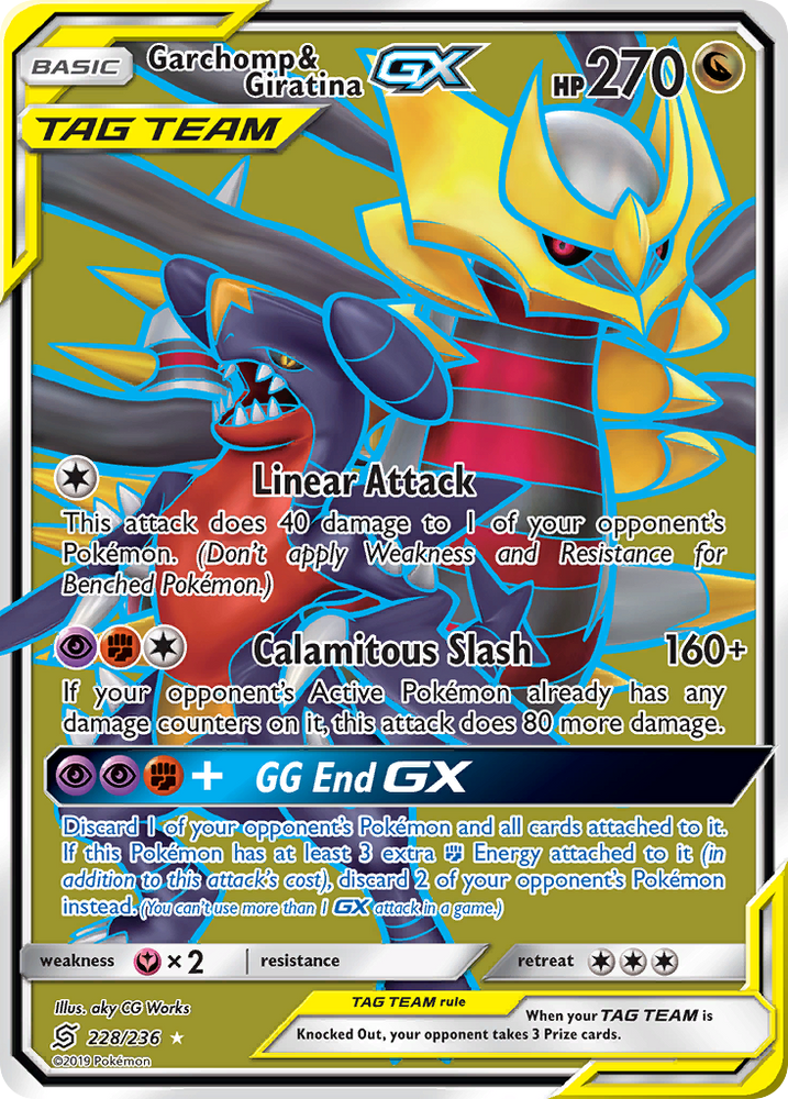Pokemon | Garchomp & Giratina GX (228/236) [Sun & Moon: Unified Minds] | The Nerd Merchant