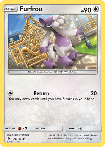 Pokemon | Furfrou (99/131) [Sun & Moon: Forbidden Light] | The Nerd Merchant
