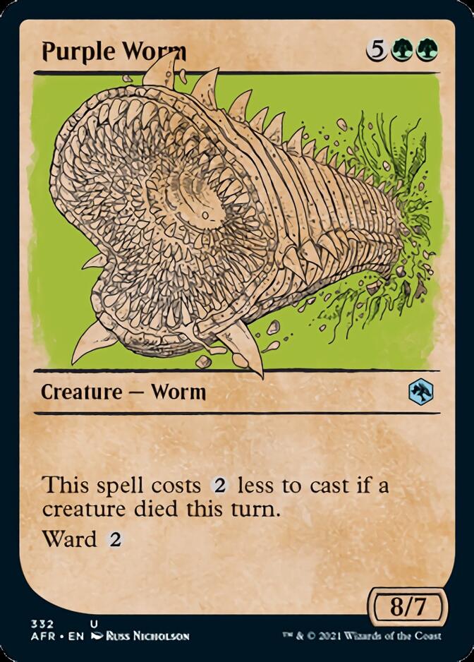 Magic | Purple Worm (Showcase) [Dungeons & Dragons: Adventures in the Forgotten Realms] | The Nerd Merchant