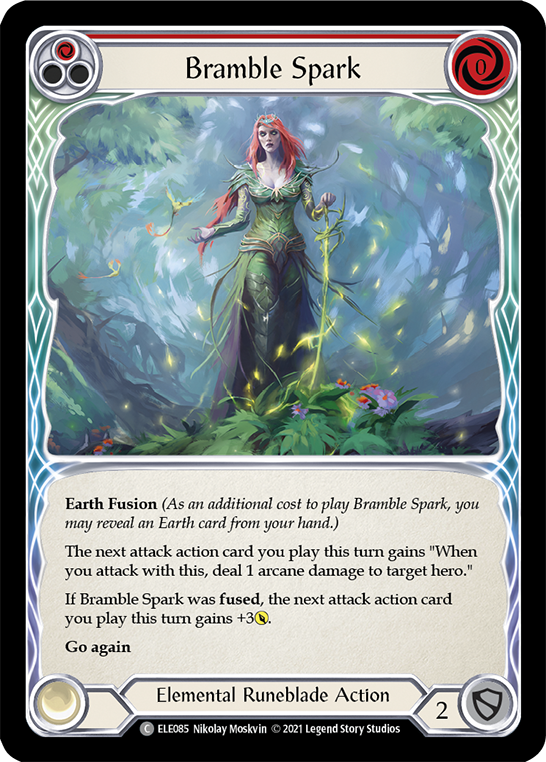 Flesh and Blood TCG | Bramble Spark (Red) [ELE085] (Tales of Aria)  1st Edition Rainbow Foil | The Nerd Merchant