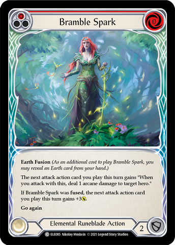 Flesh and Blood TCG | Bramble Spark (Red) [ELE085] (Tales of Aria)  1st Edition Rainbow Foil | The Nerd Merchant