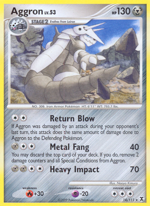 Pokemon | Aggron (14/111) [Platinum: Rising Rivals] | The Nerd Merchant