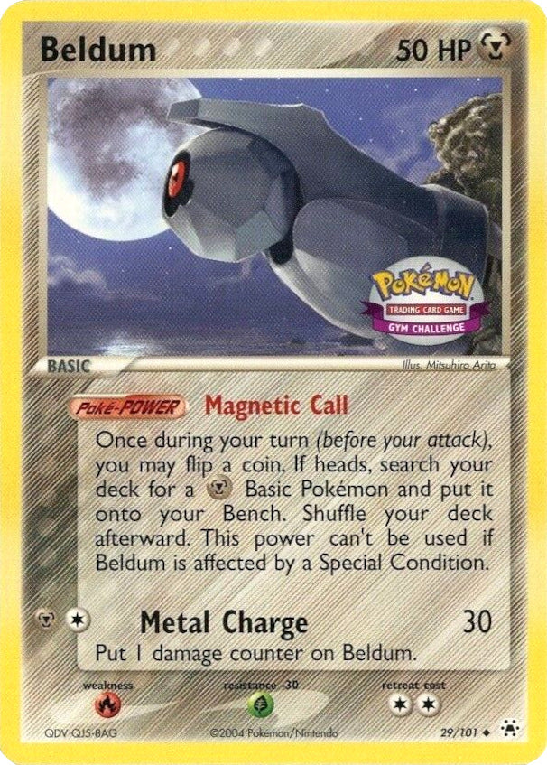 Pokemon | Beldum (29/101) (Gym Challenge) [EX: Hidden Legends] | The Nerd Merchant