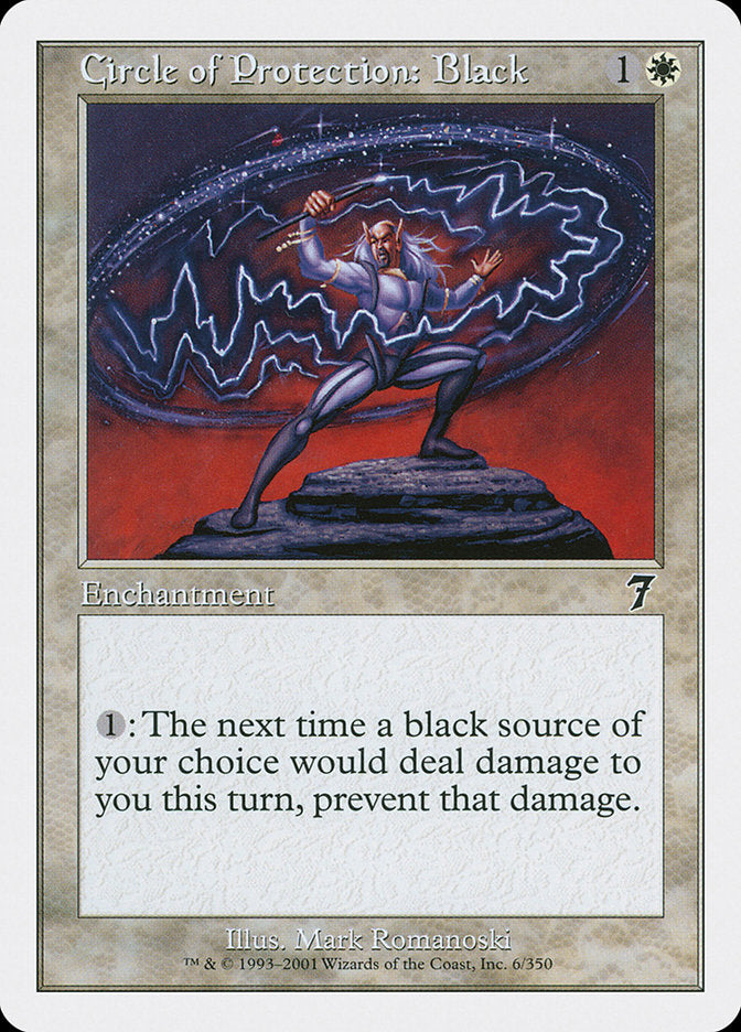 Magic | Circle of Protection: Black [Seventh Edition] | The Nerd Merchant