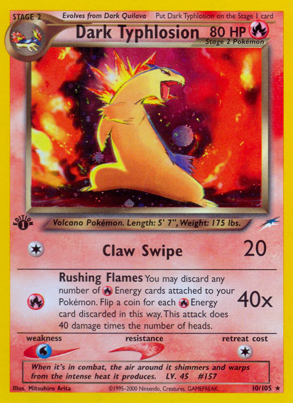 Pokemon | Dark Typhlosion (10/105) [Neo Destiny 1st Edition] | The Nerd Merchant