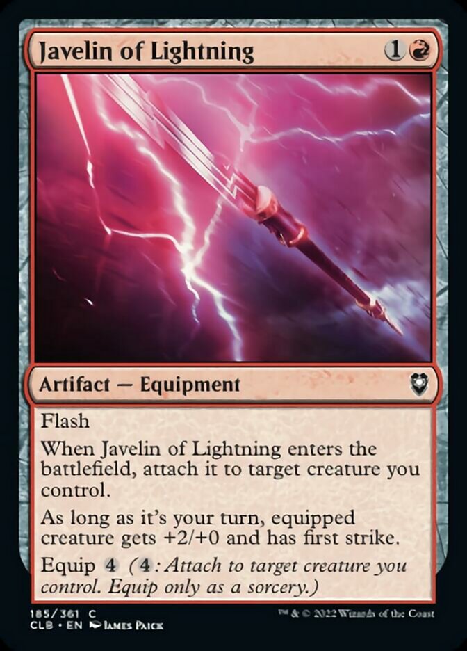 Magic | Javelin of Lightning [Commander Legends: Battle for Baldur's Gate] | The Nerd Merchant