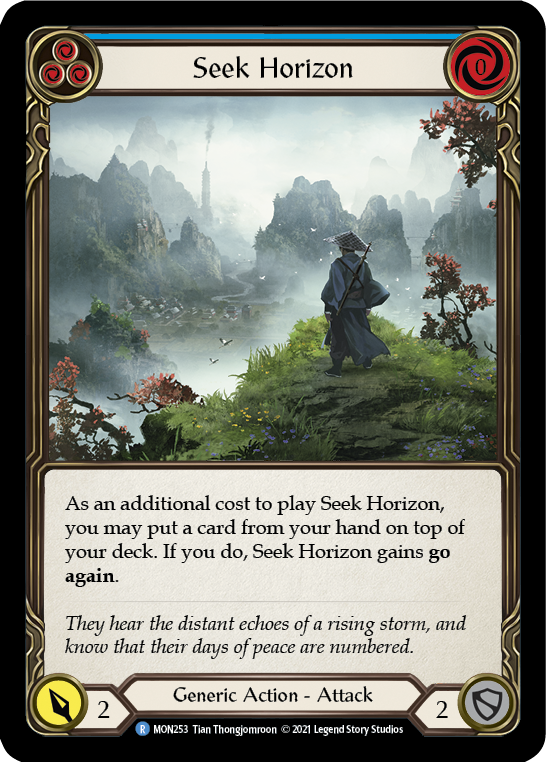 Flesh and Blood TCG | Seek Horizon (Blue) [MON253-RF] (Monarch)  1st Edition Rainbow Foil | The Nerd Merchant