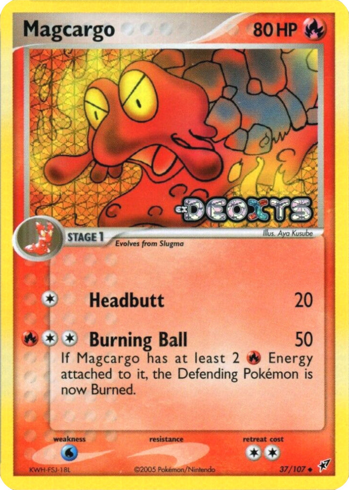 Pokemon | Magcargo (37/107) (Stamped) [EX: Deoxys] | The Nerd Merchant