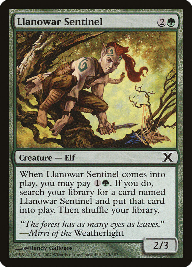 Magic | Llanowar Sentinel [Tenth Edition] | The Nerd Merchant