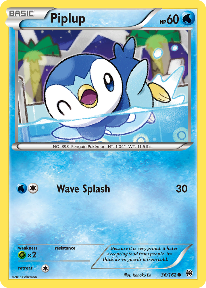 Pokemon | Piplup (36/162) [XY: BREAKthrough] | The Nerd Merchant