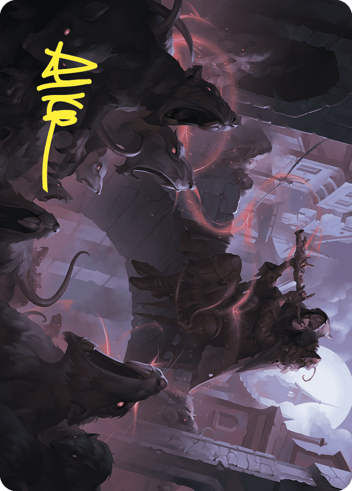 Magic | Gnawing Crescendo Art Card (Gold-Stamped Signature) [Wilds of Eldraine Art Series] | The Nerd Merchant