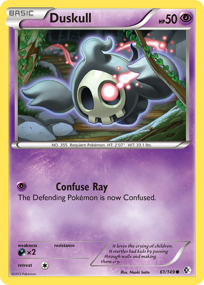 Pokemon | Duskull (61/149) [Black & White: Boundaries Crossed] | The Nerd Merchant