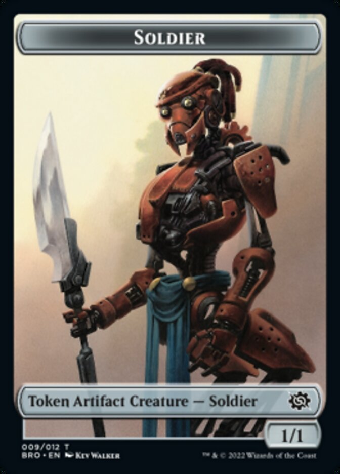 Magic | Soldier Token (009) [The Brothers' War Tokens] | The Nerd Merchant