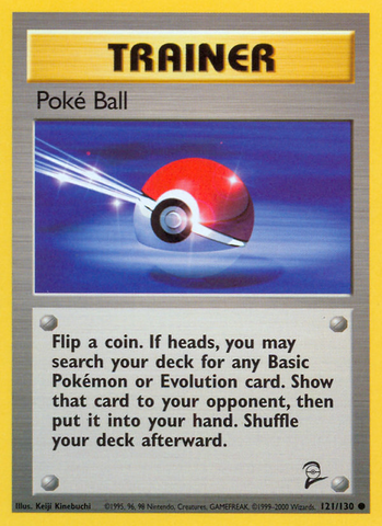 Pokemon | Poke Ball (121/130) [Base Set 2] | The Nerd Merchant