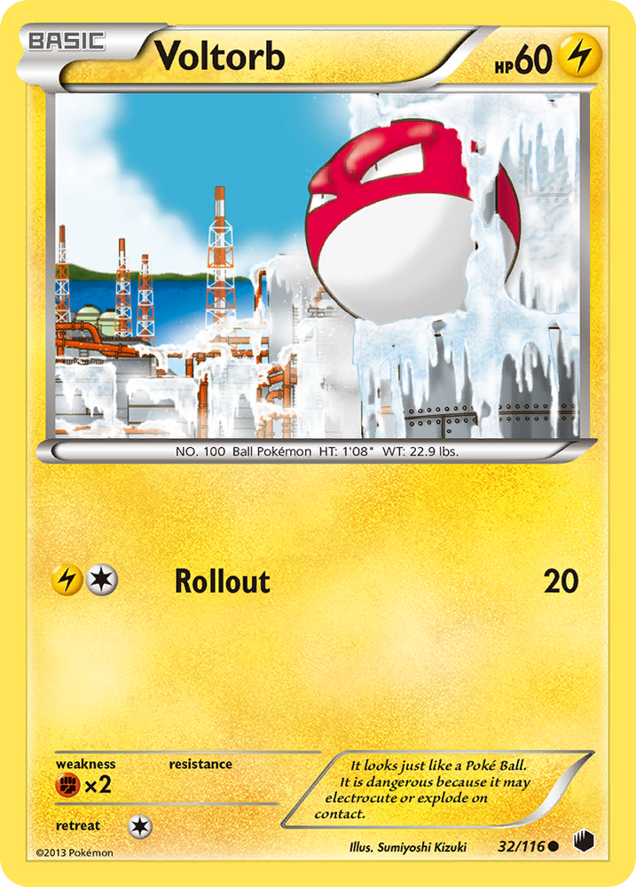 Pokemon | Voltorb (32/116) [Black & White: Plasma Freeze] | The Nerd Merchant