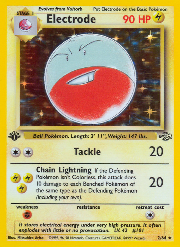 Pokemon | Electrode (2/64) [Jungle 1st Edition] | The Nerd Merchant