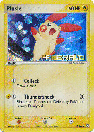 Pokemon | Plusle (39/106) (Stamped) [EX: Emerald] | The Nerd Merchant