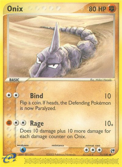 Pokemon | Onix (71/100) [EX: Sandstorm] | The Nerd Merchant