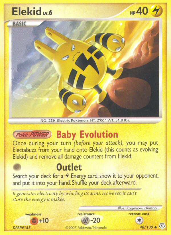 Pokemon | Elekid (48/130) [Diamond & Pearl: Base Set] | The Nerd Merchant