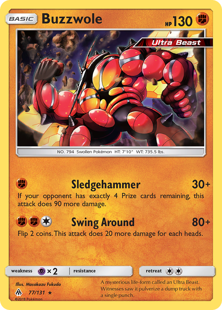 Pokemon | Buzzwole (77/131) [Sun & Moon: Forbidden Light] | The Nerd Merchant