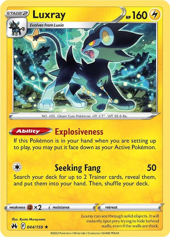 Pokemon | Luxray (044/159) (44) [Sword & Shield: Crown Zenith] | The Nerd Merchant