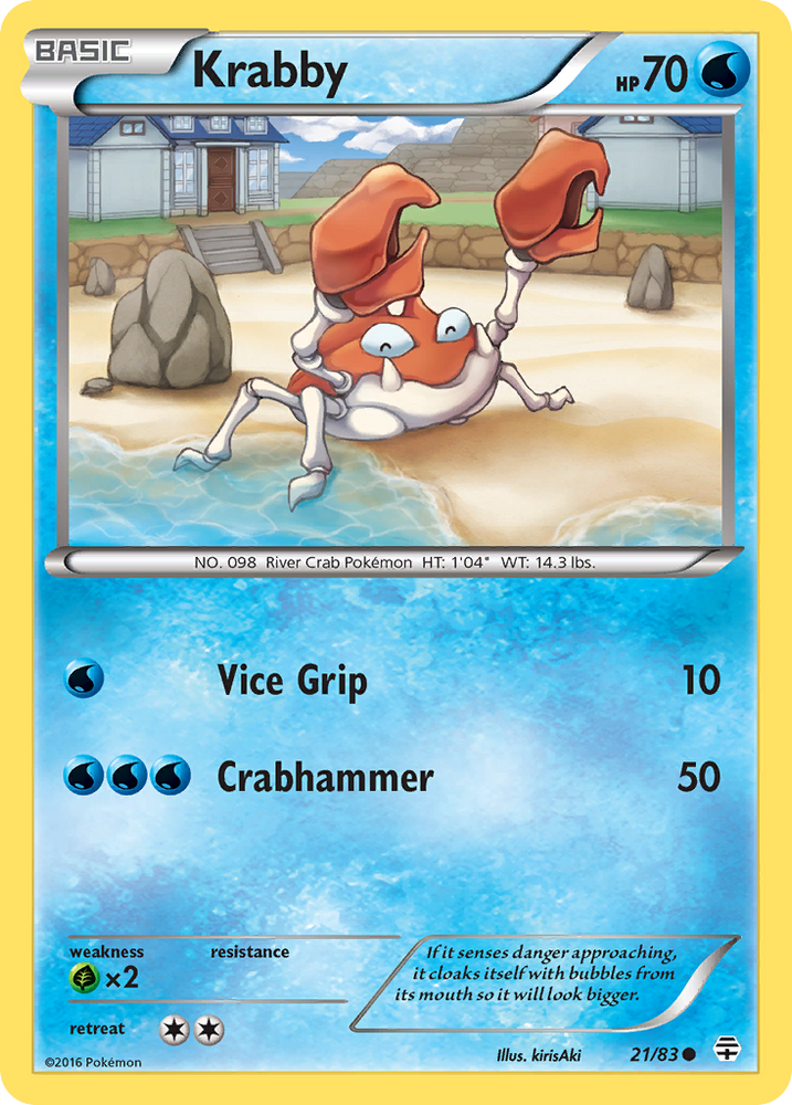 Pokemon | Krabby (21/83) [XY: Generations] | The Nerd Merchant