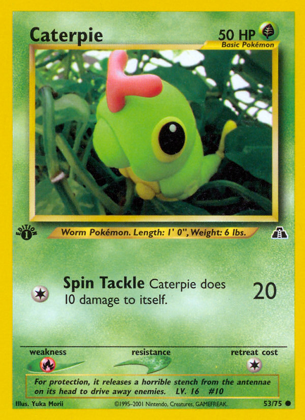 Pokemon | Caterpie (53/75) [Neo Discovery 1st Edition] | The Nerd Merchant