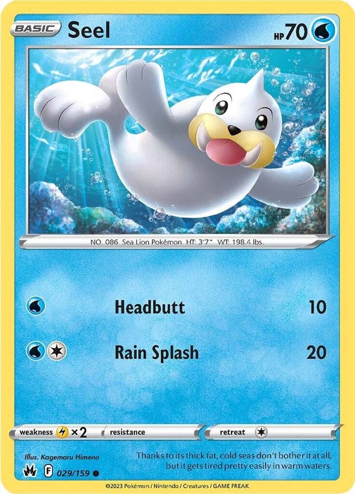 Pokemon | Seel (029/159) [Sword & Shield: Crown Zenith] | The Nerd Merchant