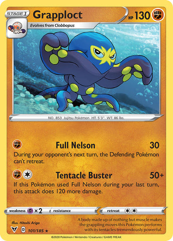 Pokemon | Grapploct (101/185) [Sword & Shield: Vivid Voltage] | The Nerd Merchant