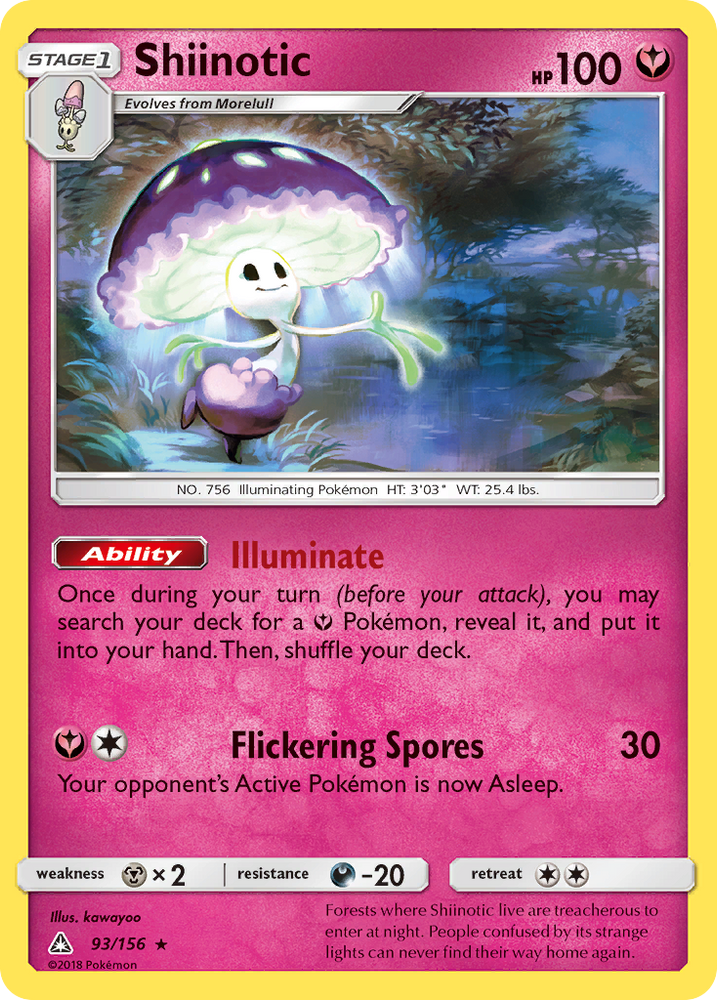 Pokemon | Shiinotic (93/156) [Sun & Moon: Ultra Prism] | The Nerd Merchant