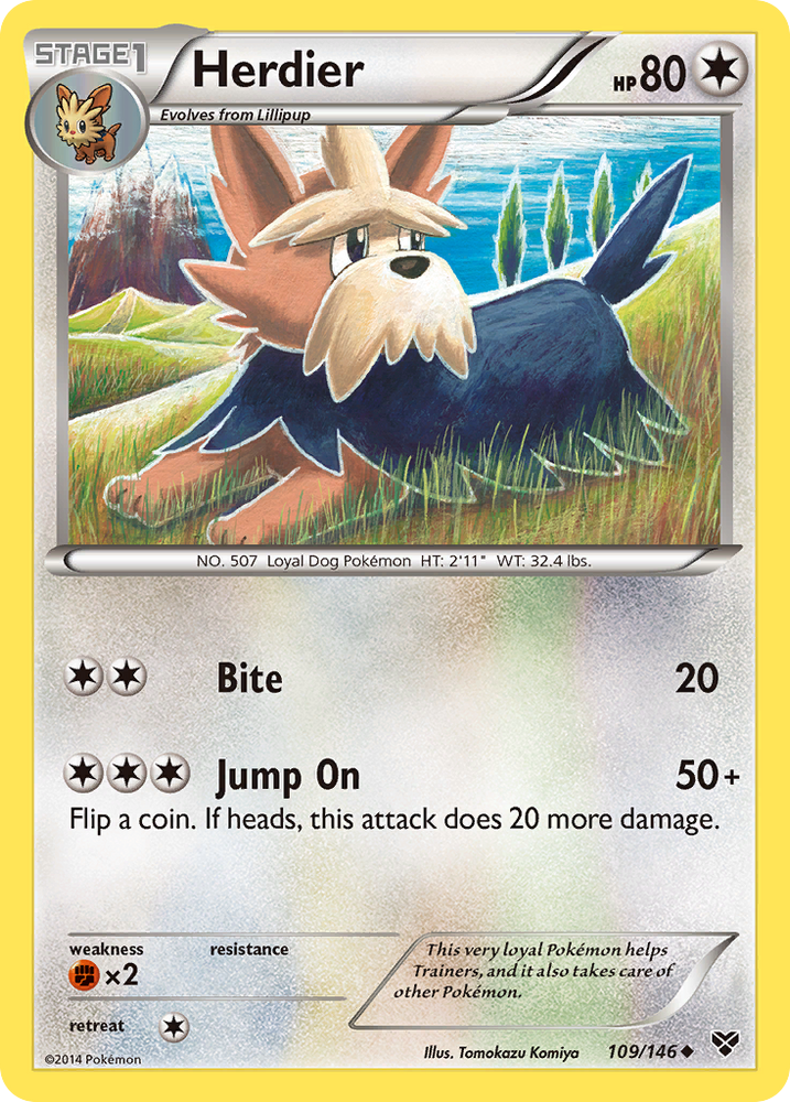 Pokemon | Herdier (109/146) [XY: Base Set] | The Nerd Merchant