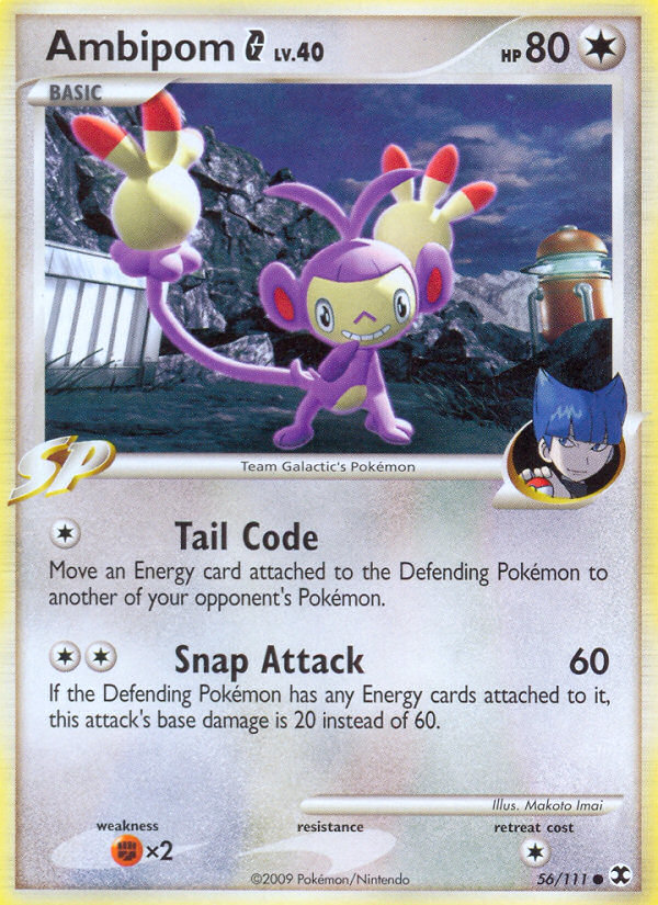 Pokemon | Ambipom G (56/111) [Platinum: Rising Rivals] | The Nerd Merchant