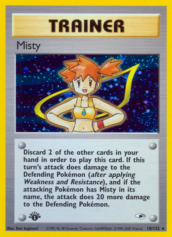 Pokemon | Misty (18/132) [Gym Heroes 1st Edition] | The Nerd Mechant