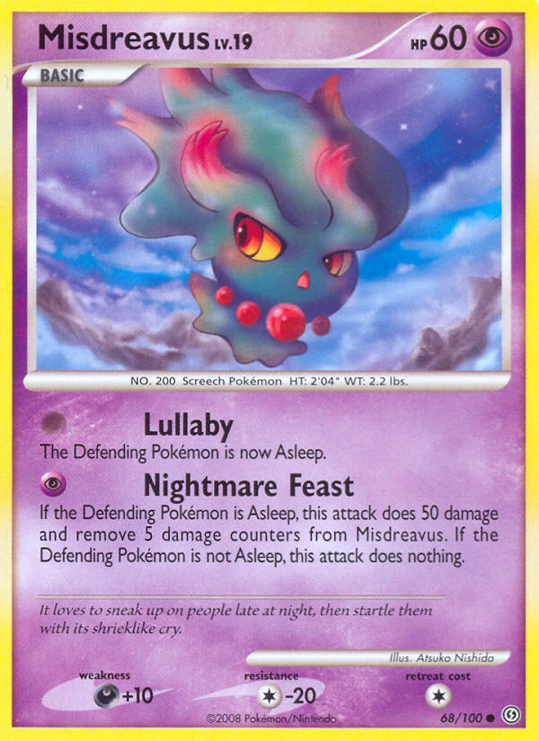 Pokemon | Misdreavus (68/100) [Diamond & Pearl: Stormfront] | The Nerd Merchant