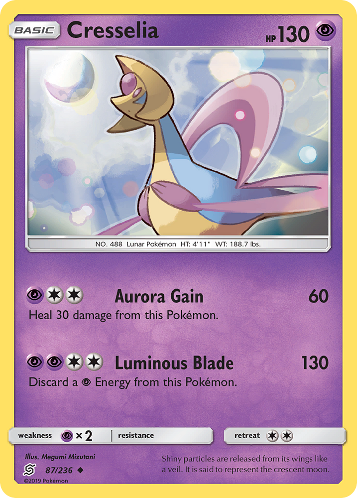 Pokemon | Cresselia (87/236) [Sun & Moon: Unified Minds] | The Nerd Merchant
